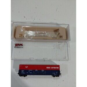 Atlas 11499 N Gauge Model Railroad Ogden Corporation Double Door Boxcar w/Case